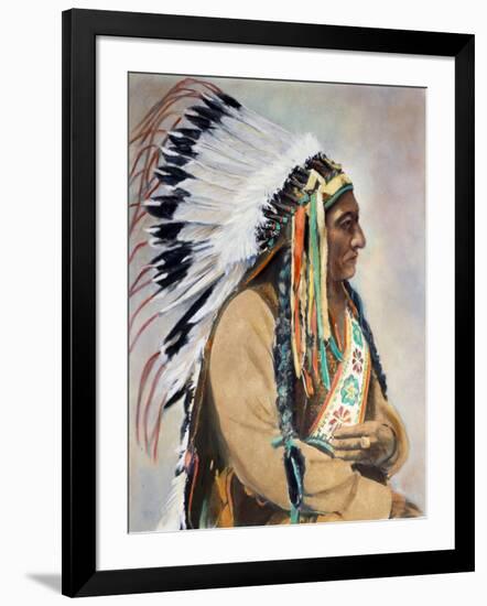 Sitting Bull (1834-1890)-null-Framed Photographic Print