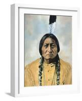 Sitting Bull (1834-1890)-D^ F^ Barry-Framed Photographic Print