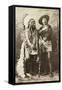 Sitting Bull and Buffalo Bill, 1885-Canadian Photographer-Framed Stretched Canvas