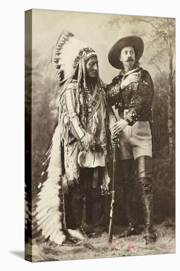 Sitting Bull and Buffalo Bill, 1885-Canadian Photographer-Stretched Canvas