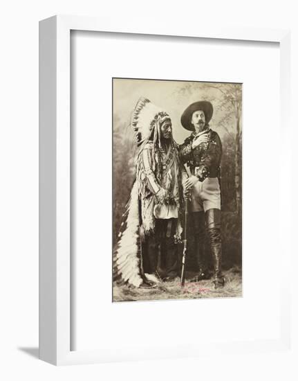 Sitting Bull and Buffalo Bill, 1885-Canadian Photographer-Framed Photographic Print