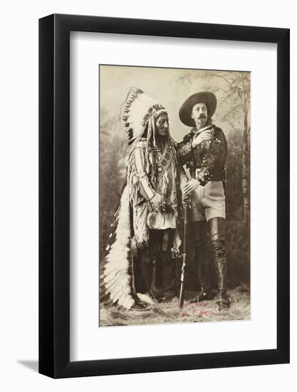 Sitting Bull and Buffalo Bill, 1885-Canadian Photographer-Framed Photographic Print