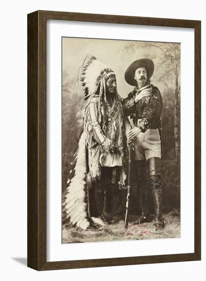 Sitting Bull and Buffalo Bill, 1885-Canadian Photographer-Framed Photographic Print