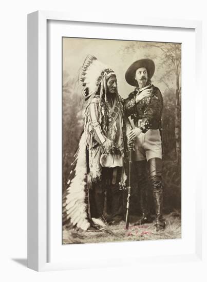 Sitting Bull and Buffalo Bill, 1885-Canadian Photographer-Framed Photographic Print