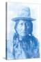 Sitting Bull - Cyanotype-The Chelsea Collection-Stretched Canvas