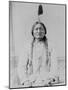 Sitting Bull Native American with Peace Pipe Photograph - Bismarck, ND-Lantern Press-Mounted Art Print