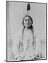 Sitting Bull Native American with Peace Pipe Photograph - Bismarck, ND-Lantern Press-Mounted Art Print