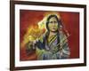 Sitting Bull Peace Pipe Visions-Sue Clyne-Framed Giclee Print