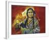 Sitting Bull Peace Pipe Visions-Sue Clyne-Framed Giclee Print