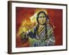 Sitting Bull Peace Pipe Visions-Sue Clyne-Framed Giclee Print