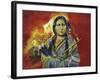 Sitting Bull Peace Pipe Visions-Sue Clyne-Framed Giclee Print