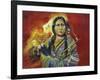 Sitting Bull Peace Pipe Visions-Sue Clyne-Framed Premium Giclee Print