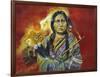 Sitting Bull Peace Pipe Visions-Sue Clyne-Framed Giclee Print