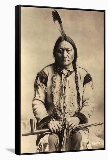 Sitting Bull (Tatanka Iyotake) 1831-90 Teton Sioux Indian Chief-null-Framed Stretched Canvas