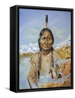 Sitting Bull-Sue Clyne-Framed Stretched Canvas