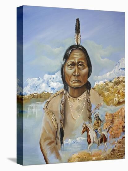 Sitting Bull-Sue Clyne-Stretched Canvas