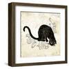Sitting Burlap Cat-Alan Hopfensperger-Framed Art Print