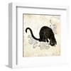 Sitting Burlap Cat-Alan Hopfensperger-Framed Art Print