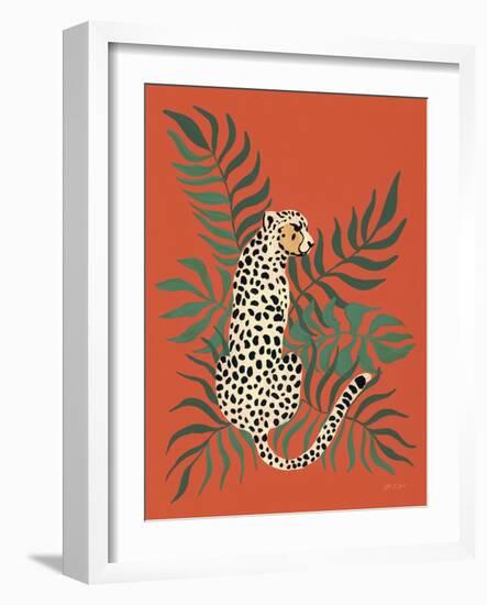 Sitting Cheetah-Yvette St. Amant-Framed Art Print