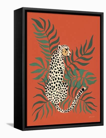 Sitting Cheetah-Yvette St. Amant-Framed Stretched Canvas