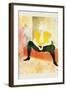 Sitting Clown-Henri de Toulouse-Lautrec-Framed Art Print