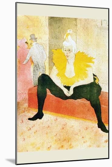 Sitting Clown-Henri de Toulouse-Lautrec-Mounted Art Print