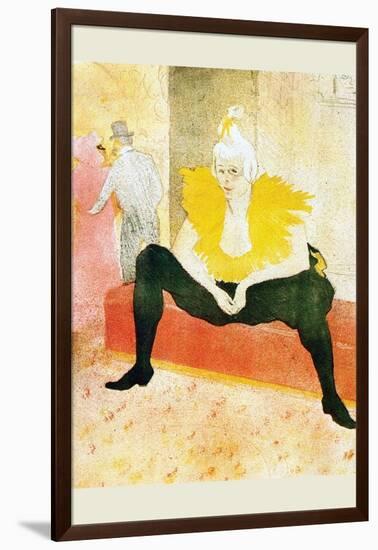 Sitting Clown-Henri de Toulouse-Lautrec-Framed Art Print