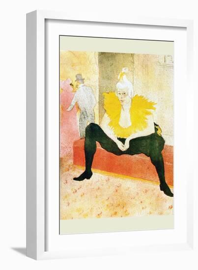 Sitting Clown-Henri de Toulouse-Lautrec-Framed Art Print