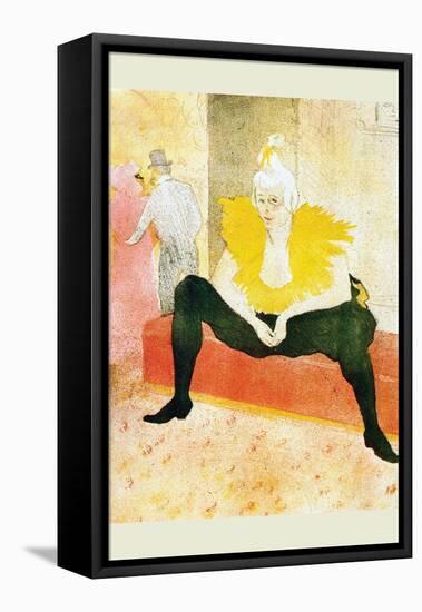 Sitting Clown-Henri de Toulouse-Lautrec-Framed Stretched Canvas