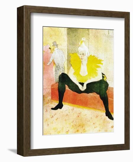 Sitting Clown-Henri de Toulouse-Lautrec-Framed Art Print