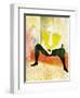 Sitting Clown-Henri de Toulouse-Lautrec-Framed Art Print