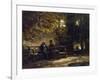 Sitting Couple on a Bench (Resting Promenaders), 1860-Carl Spitzweg-Framed Giclee Print