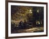 Sitting Couple on a Bench (Resting Promenaders), 1860-Carl Spitzweg-Framed Giclee Print