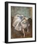 Sitting dancer massaging her foot. 1881-1883. Pastel-Edgar Degas-Framed Giclee Print