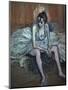 Sitting Dancer-Henri de Toulouse-Lautrec-Mounted Giclee Print