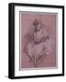 Sitting dancer-Edgar Degas-Framed Giclee Print