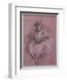 Sitting dancer-Edgar Degas-Framed Giclee Print