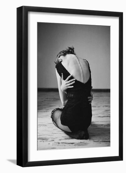 Sitting Girl-Michalina Wozniak-Framed Photographic Print