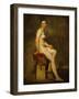 Sitting nude, also called Mlle. Rose (a professional model in the studio of Pierre-Narcisse Guerin)-Eugene Delacroix-Framed Giclee Print