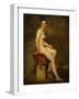 Sitting nude, also called Mlle. Rose (a professional model in the studio of Pierre-Narcisse Guerin)-Eugene Delacroix-Framed Giclee Print