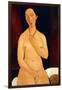 Sitting Nude with Necklace, 1917-Amedeo Modigliani-Framed Giclee Print