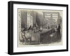 Sitting of the Board of Health, Gwydyr House, Whitehall-null-Framed Giclee Print