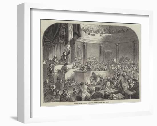 Sitting of the German National Assembly-null-Framed Giclee Print