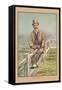 Sitting on a Rail-Tom Merry-Framed Stretched Canvas