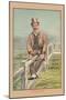 Sitting on a Rail-Tom Merry-Mounted Art Print