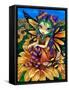 Sitting on a Sunflower-Jasmine Becket-Griffith-Framed Stretched Canvas