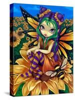 Sitting on a Sunflower-Jasmine Becket-Griffith-Stretched Canvas