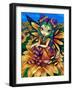 Sitting on a Sunflower-Jasmine Becket-Griffith-Framed Art Print