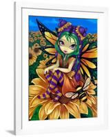 Sitting on a Sunflower-Jasmine Becket-Griffith-Framed Art Print