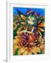 Sitting on a Sunflower-Jasmine Becket-Griffith-Framed Art Print